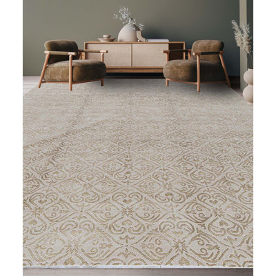 One-of-a-Kind 10'2" X 13'6" Wool Area Rug in Beige