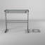 Bryanna Glass Top Metal Base Computer Desk-22494029