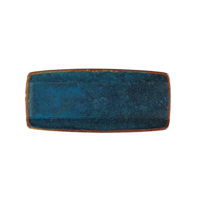 Studio Pottery Blue Moss Sushi Plate, 11" X 4 5/8" By Oneida (Case Of 24) (Porcelain)
