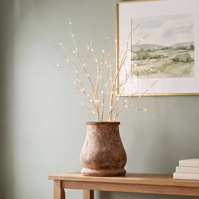 34" Birch Lighted Branches