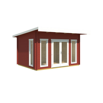 Lasita Barbados 3 - 14.5 x 10.5 Ft. Premium Log Cabin With Tempered Double Glazing (44mm)