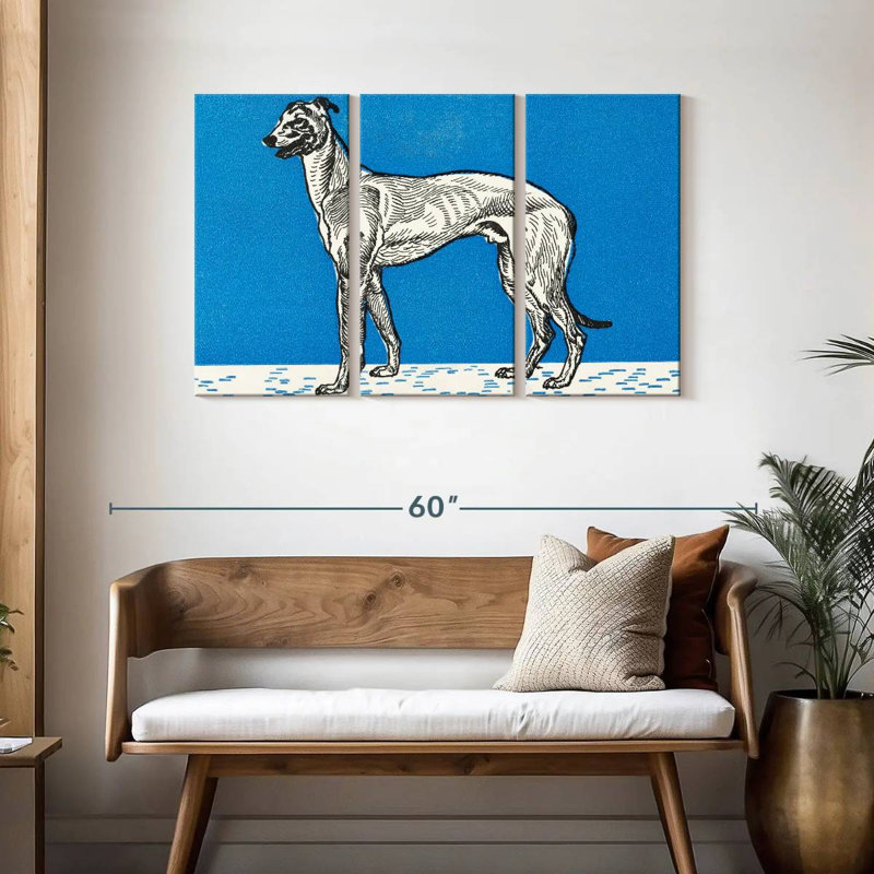 Brampt Greyhound III, 28" H x 45" W