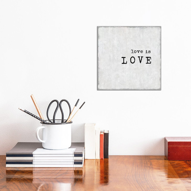 Love Is Love by Jamie MacDowell - Wrapped Canvas Print, 30.48 cm H x 30.48 cm W