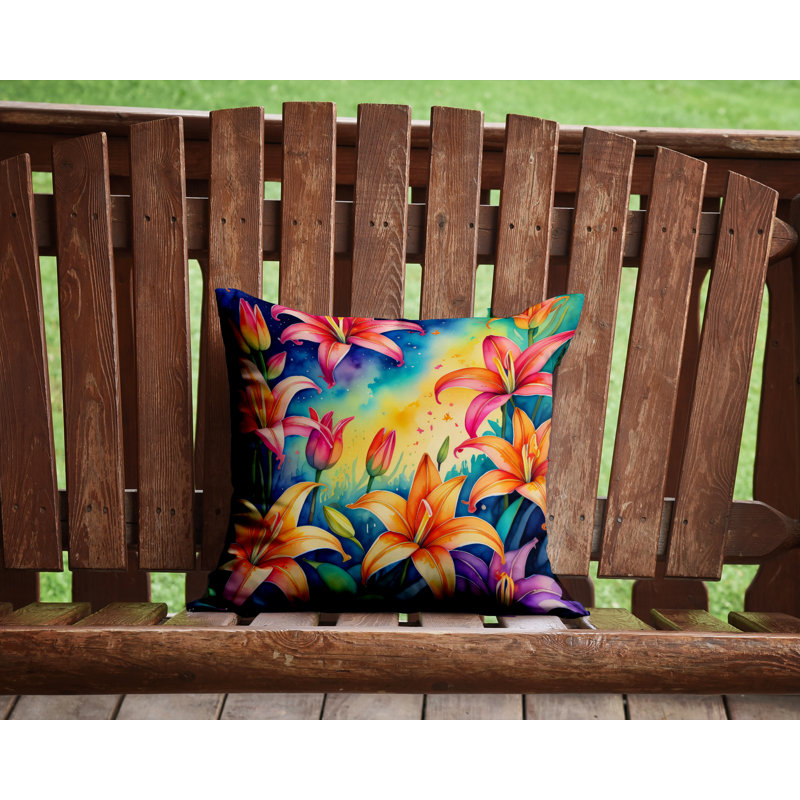  Coussin décoratif intérieur / extérieur en polyester Autre / Sans motif, 14 po x 14 po
