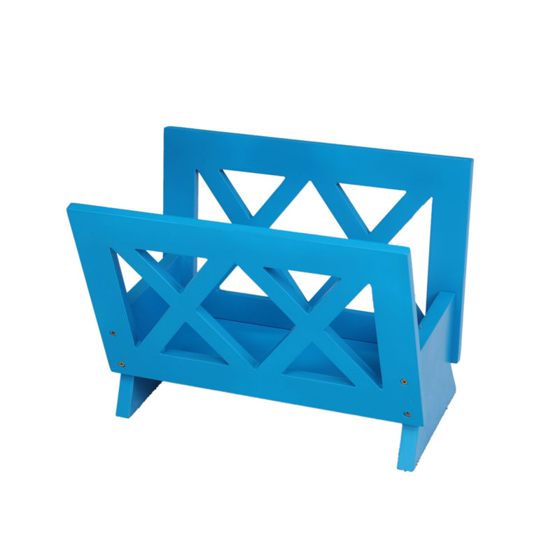 Porte-magazine contemporain, Bleu