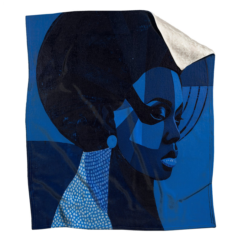 Couvertures bleues pour femme, L 50 po x H 60 po