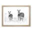 Two Zebras - Picture Frame Painting Print-56733653-56733655