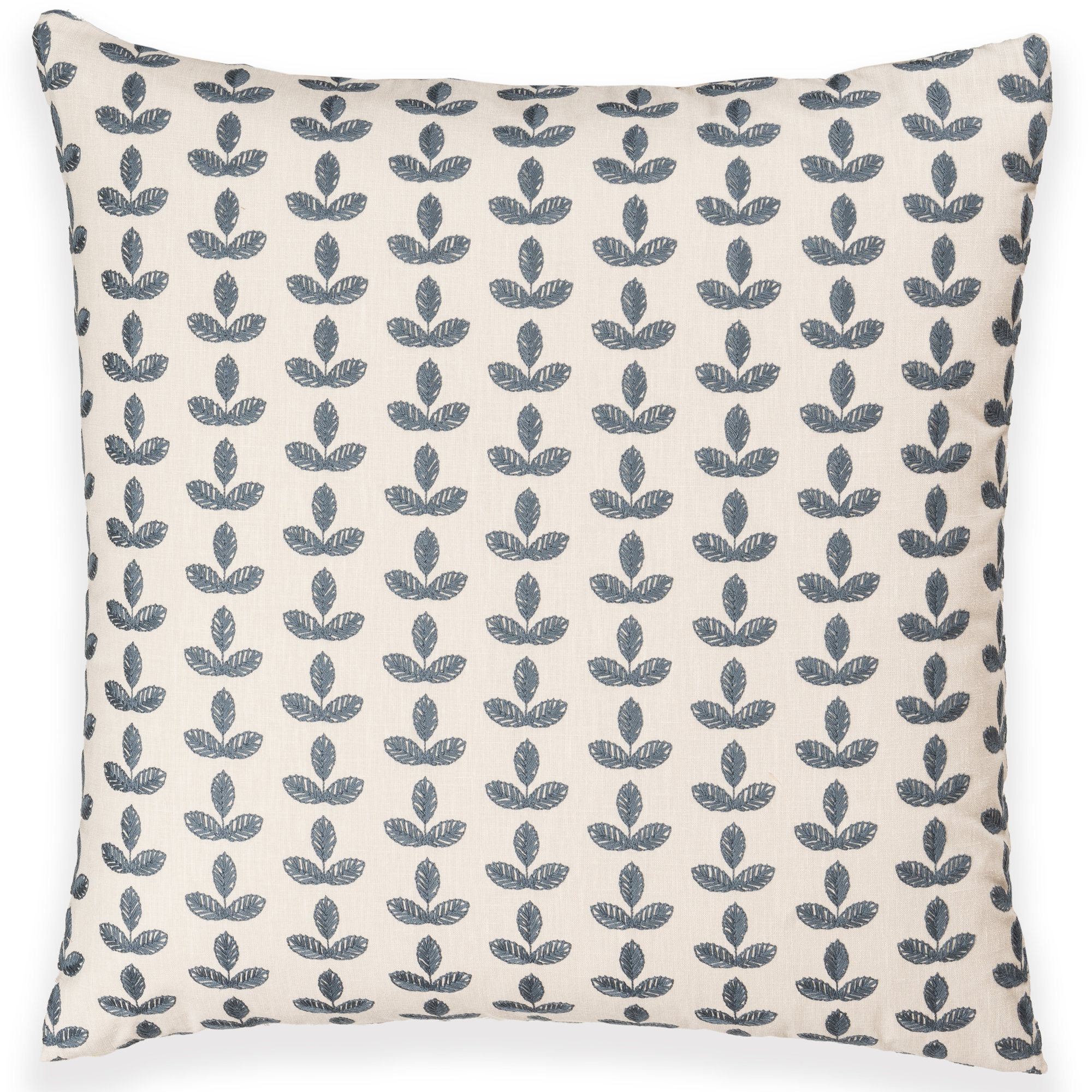 Birch Lane Trillium Throw Pillow Throw, Blue Floral, Polyester, Square 20"