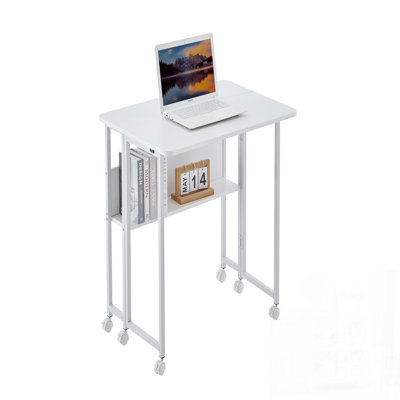 Bureau compact et pliable pour les petits espaces, idéal pour le bureau à domicile et le bureau avec rangement facile et stabilité