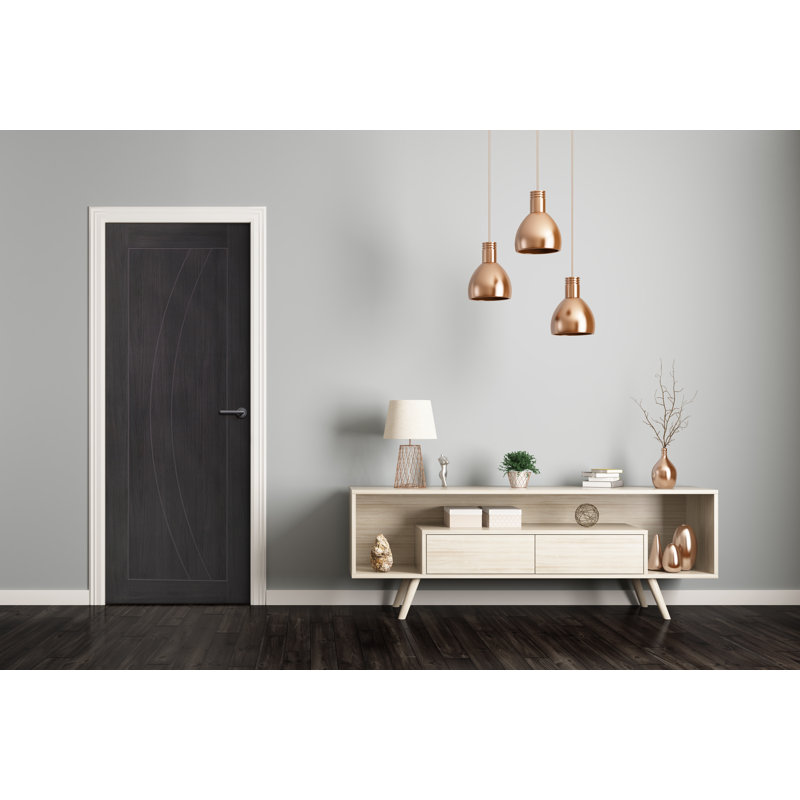 Internal Laminate White Grey Palermo, 204cm H x 72.6cm W x 4cm D