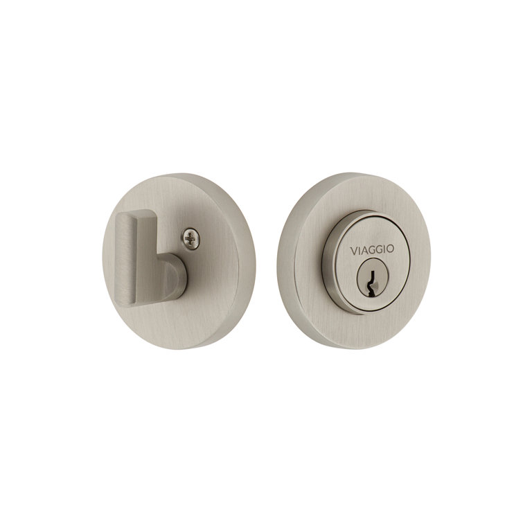 Circolo Single Cylinder Keyless Deadbolt with Rosette