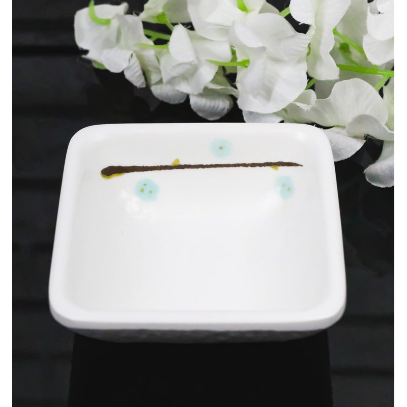 Ensemble de 6 assiettes à sauce caramel et mélamine