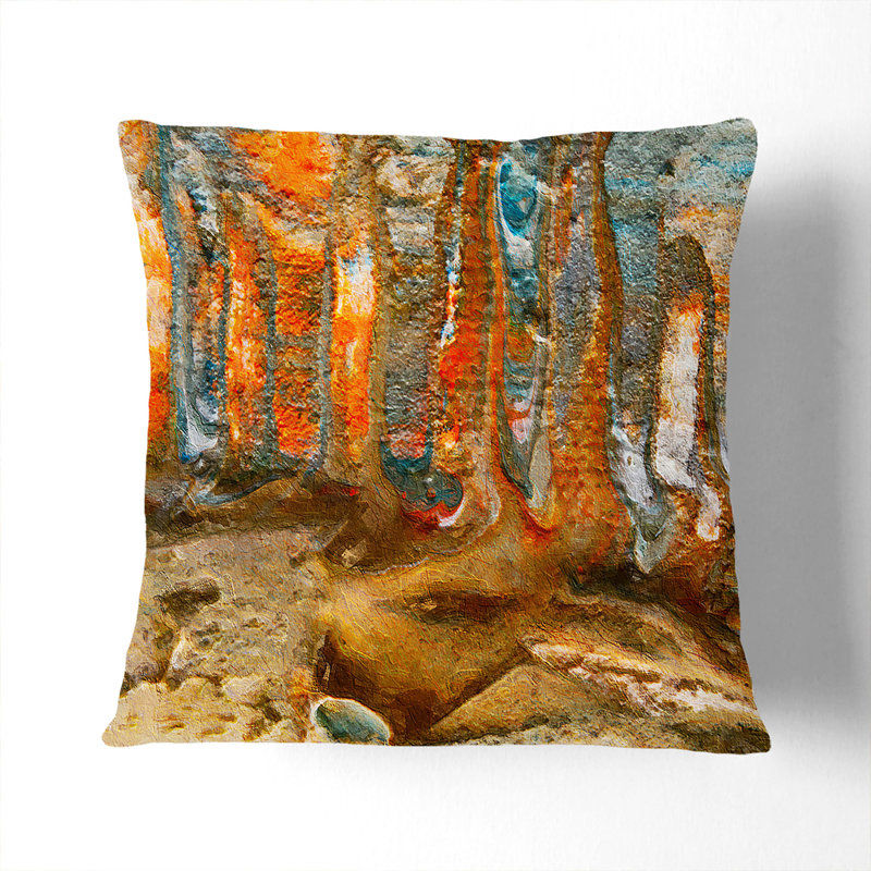 Abstract Square Throw Cushion, 40 x 40 cm