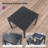 PURPLE LEAF 2 Pieces Outdoor Chaise Lounge Aluminum Patio Lounge Chair with Wheels and Armrests Outdoor Lounge Recliner Chair for Pool Backyard Beach Navy Blue-1938671743