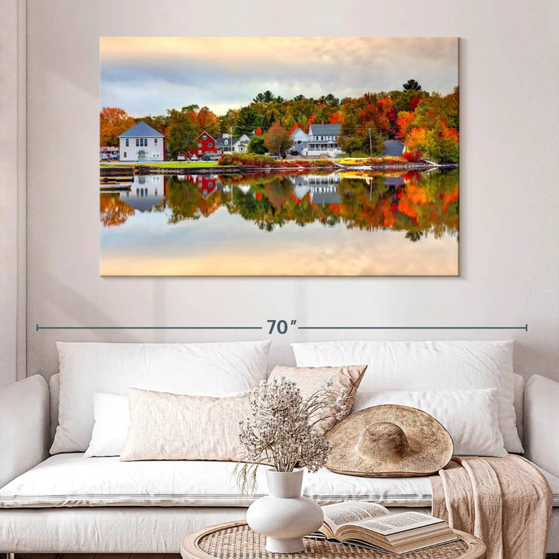 Couleurs d'automne du lac Moosehead, H 34 po x l 51 po