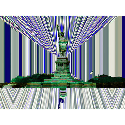 Statue Of Liberty, NYC, Winter Print by Batya Kuncman