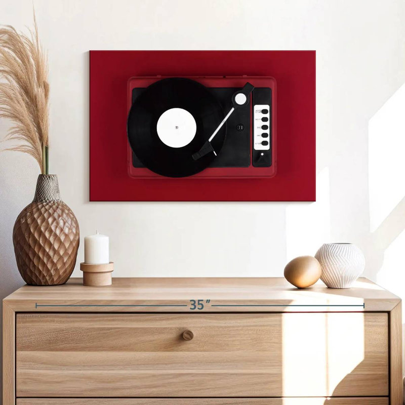 Abarca Red Turntable, 16" H x 24" W