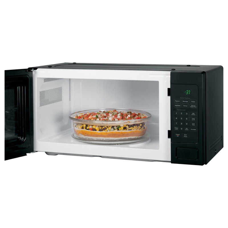24" 1.1 cu. ft. Countertop Microwave, Black