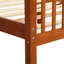 Lit plateforme en chêne avec tête de lit - Assemblage facile et surface en bois propre pour une expérience de sommeil stable et confortable