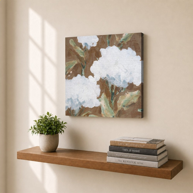 «Mocha Garden II» par Carol Robinson - Impression sur toile, 30" H x 30" W