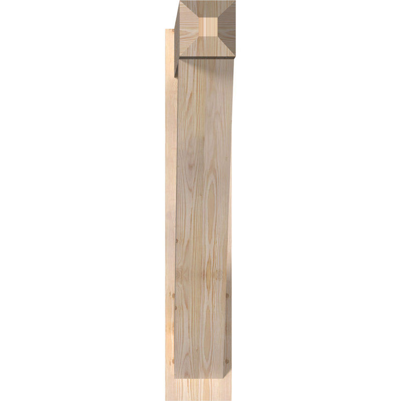 Artisan traditionnel en bois rustique, P 42 po x H 42 po, Sapin Douglas de 7 1/2 po (lisse)