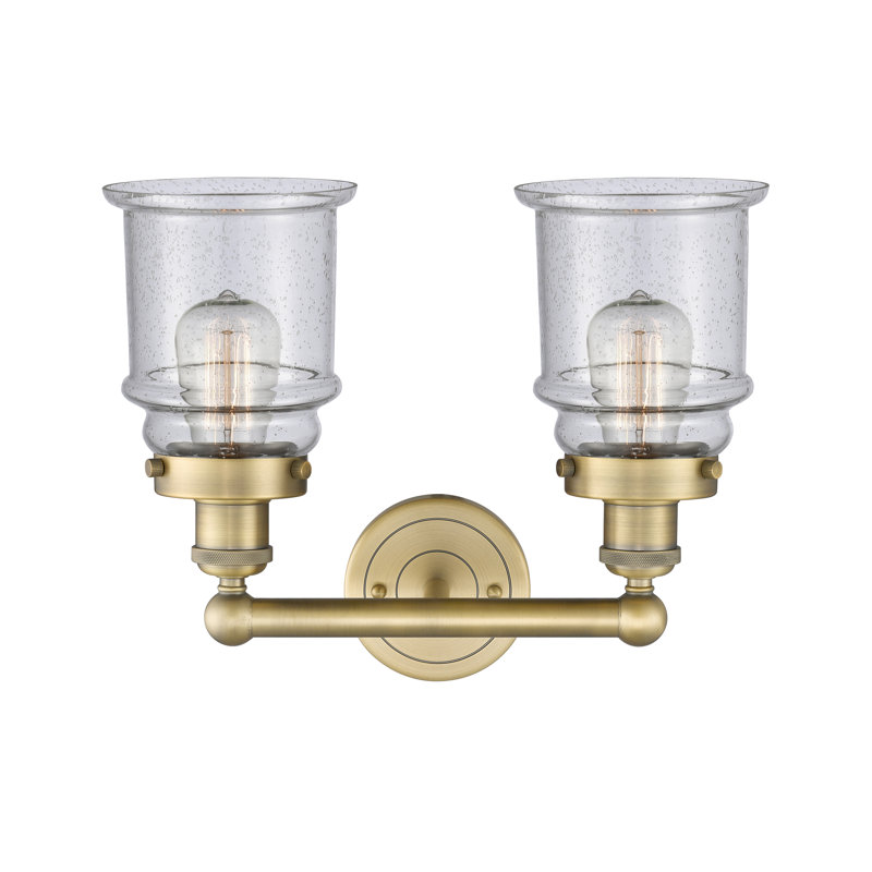 Cailen 2 - Light Dimmable Vanity Light, Seedy, Brushed Brass