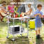 VEVOR Stainless Steel 24'' W x 40'' H Adjustable Portable Work Table-100537317