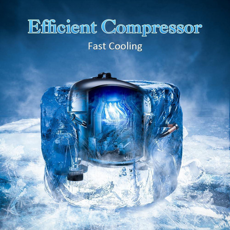 3.5 Cubic Feet Chest Freezer with Adjustable Temperature Controls