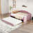 Upholstered Daybed with Trundle and USB-1924860584