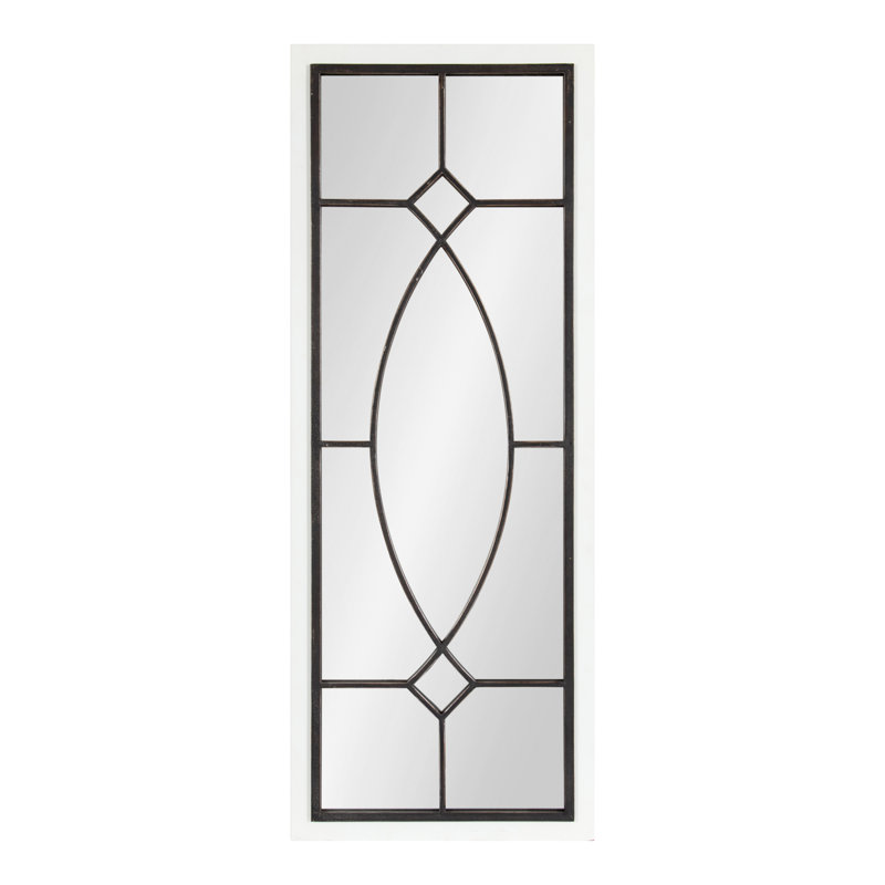 Miroir mural Farmhouse, Noir, 42 po x 16 po