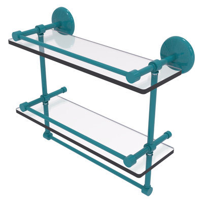 Tablette double en verre avec barre à serviettes Yae Carlo Collection