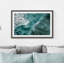 Ocean Waves 1 Piece Single Picture Frame Wall Art-343009210
