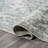 Pavel Distressed Medallion Low-Pile Machine-Washable Light Gray/Blue Rug-1938591033