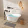 59" oval soaking tub with chrome overflow and quick drain