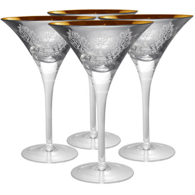 Cudahy 8 oz. Handmade Martini Glass Set