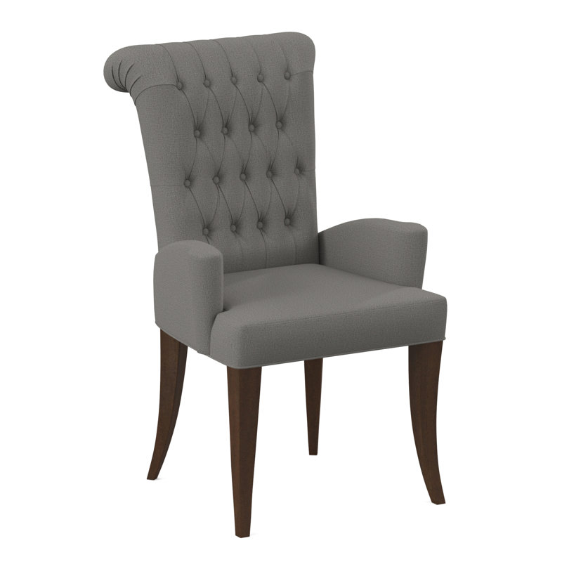 Petit fauteuil de salle à manger Gossamer, Noyer américain, Neige Polly