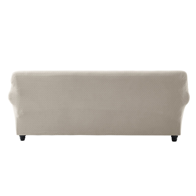 Luxury Microfiber Spandex Box Cushion Sofa Slipcover – Soft, Breathable, Wrinkle-Resistant & Durable Anti-Slip Furniture Protector
