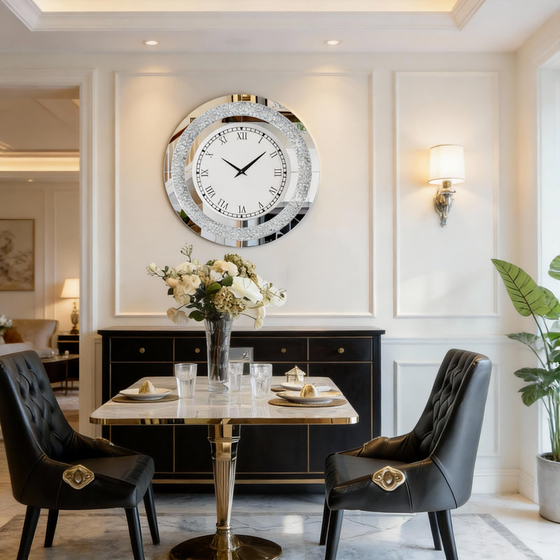 Glass Wall Clock