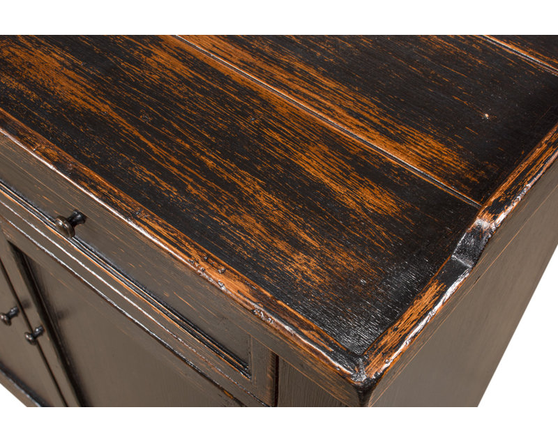 Madigan 64'' W Solid Wood Sideboard, Antique Black
