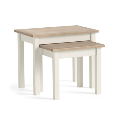 Achicam Heysham Ivory 2 Piece Nest of Tables 