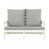 Coussin gris / Cadre blanc est en rupture de stock