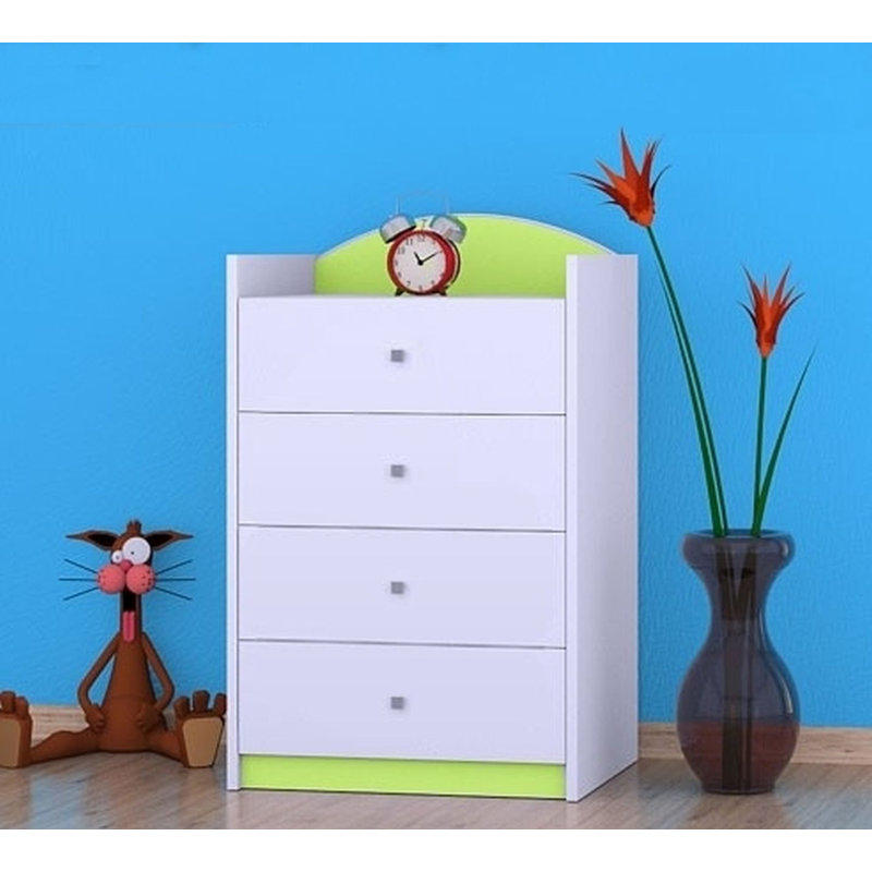 Norberg Kids 4 - Drawer Chest, Green