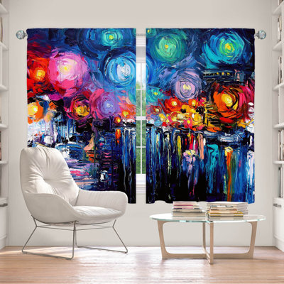 Feza Room Darkening Curtain Pair