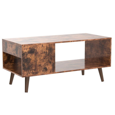 Abdulwahid Mid Century Wood Coffee Table with 1 Storage Drawer for Living Room by Millwood Pines