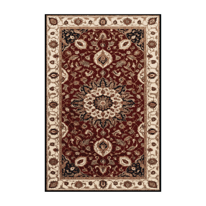 Tapis brun lavable à la machine, Rectangle 2 pi x 3 pi
