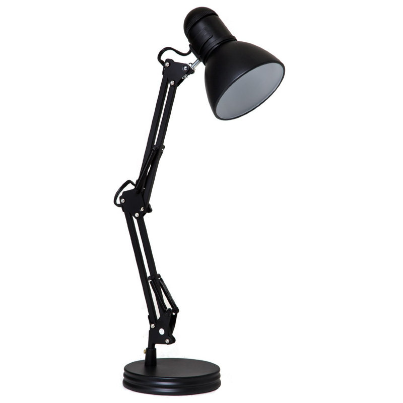 Lakiva Adjustable Metal Desk Lamp Lamp, Black