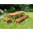 Mantua 10 - Person Wood Patio Dining Set with Oval Table