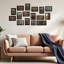 Black Photo Frames Black Set of 16, Classic Picture Frame for Living Room, Bedroom