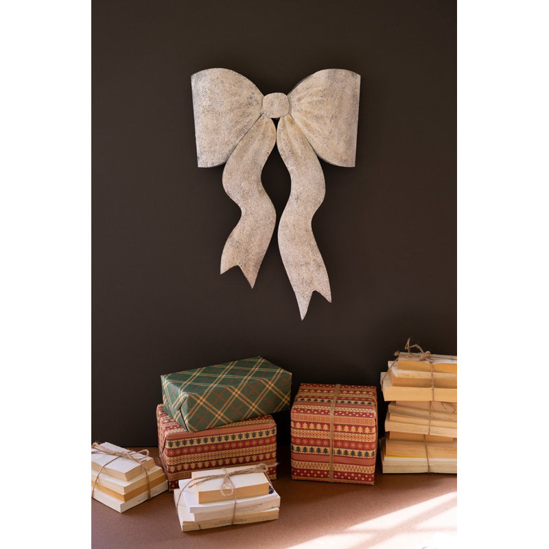  Crochet de porte en métal pour Noël - Décoration murale rustique des Fêtes - 27 po de hauteur