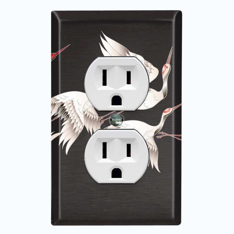 Patterned 1 - Gang Toggle Light Switch Standard Wall Plate